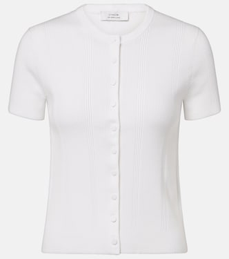 Ribbed-knit cotton-blend cardigan | Vince
