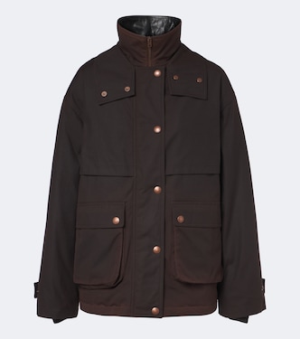 Oversized cotton canvas down jacket | Acne Studios
