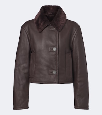 Chaqueta blouson Liri de piel con borrego | Joseph