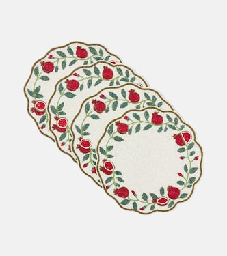 Set of 4 beaded placemats | Les-Ottomans