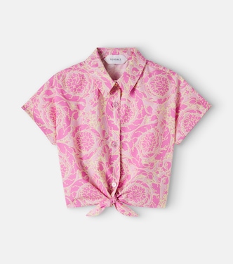 Chemise Barocco en coton | Versace Kids