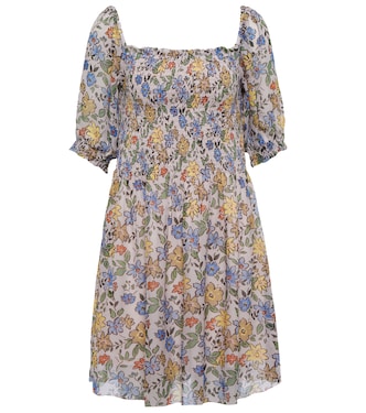 Robe Estelle en crêpe à fleurs | Velvet