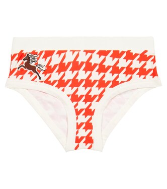 Culotte de bikini brodée à carreaux pied-de-poule | Mini Rodini