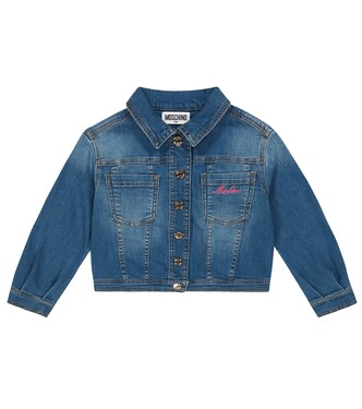 Veste brodée en jean | Moschino Kids