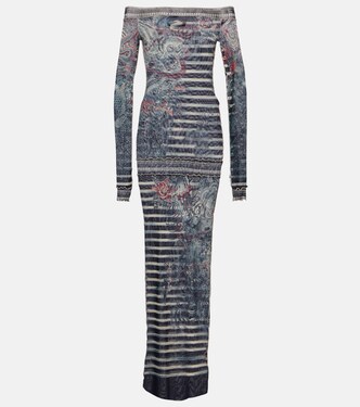 Tattoo Collection printed maxi dress | Jean Paul Gaultier