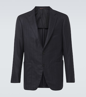 Kei silk and cashmere blazer | Canali