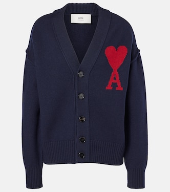 Cardigan Ami De Cœur en laine | Ami Paris