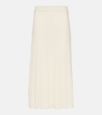 Knitted wool midi skirt | Joseph
