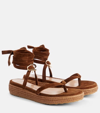 Suede espadrille sandals | Gianvito Rossi