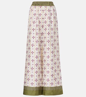 Eclipse Placée silk palazzo pants | La DoubleJ