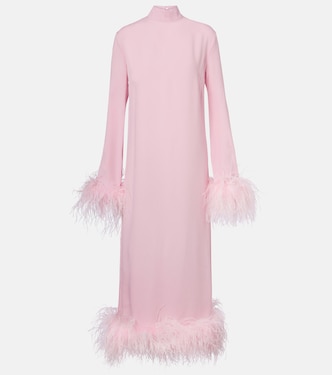 Vestido midi Gina de cady de crepé | Taller Marmo