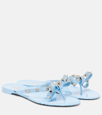 Rockstud PVC thong sandals | Valentino Garavani
