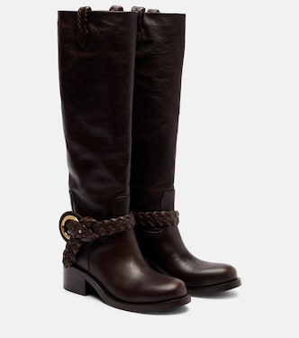 Helix 40 leather knee-high boots | Zimmermann