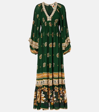 Ayla Green ruffled maxi dress | Farm Rio