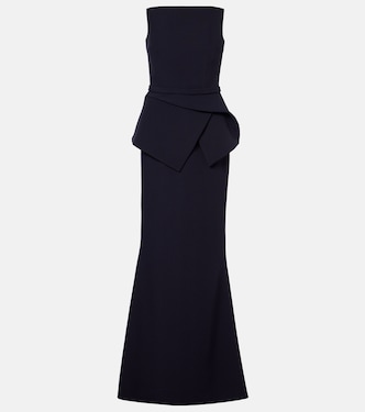 Carter crêpe bustier gown | Safiyaa