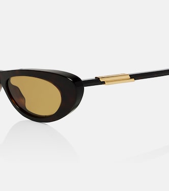 Snap cat-eye sunglasses in brown - Bottega Veneta | Mytheresa display picture 2