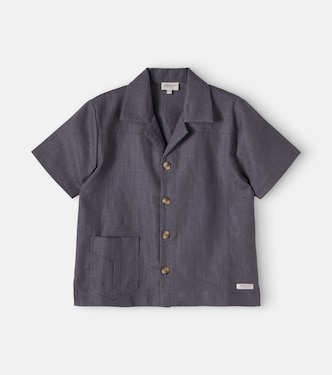 Leonan linen and cotton bowling shirt | Donsje