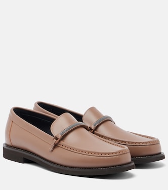 Monili leather loafers | Brunello Cucinelli