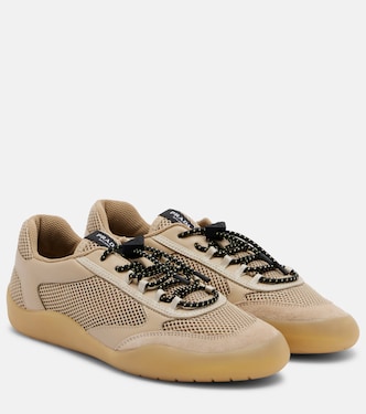 Speedrock leather-trimmed sneakers | Prada