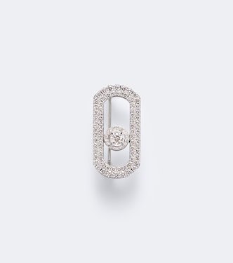 Brosche So Move aus 18kt Weißgold mit Diamanten | Messika