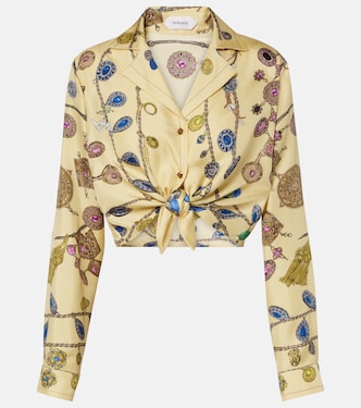Printed silk twill shirt | Versace