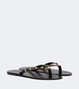 Rockstud leather thong sandals | Valentino Garavani