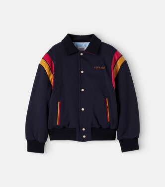 Blousonjacke aus Baumwoll-Jersey | Versace Kids