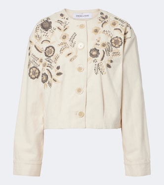 Emeren embroidered cotton jacket | Veronica Beard
