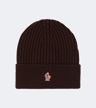 Logo ribbed-knit virgin wool beanie | Moncler Grenoble