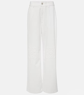 Jeans anchos con anagrama | Loewe