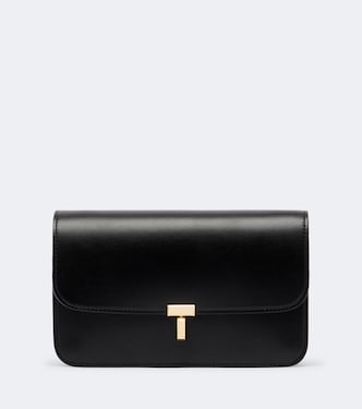 T-Lock leather crossbody bag | Toteme