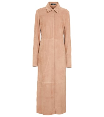 Robe longue Casia en daim | Joseph