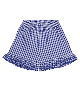 Baby gingham cotton shorts | Monnalisa