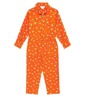 Floral cotton corduroy jumpsuit | Stella McCartney Kids