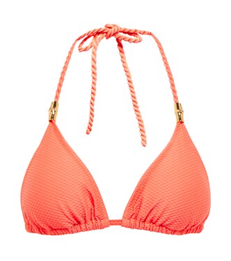 Twisted halterneck bikini top | Heidi Klein