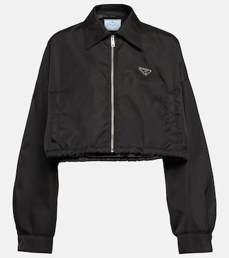 Cropped nylon jacket | Prada