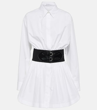Belted cotton poplin shirt | Alaïa