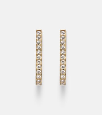 Link 18kt gold earrings with diamonds | Bucherer Fine Jewellery