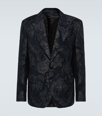 Jacquard velvet blazer | Etro