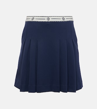Logo ruffled miniskirt | Tory Sport