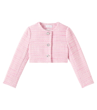 Bon Ton cotton-blend tweed jacket | Monnalisa