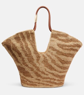 Goldentime Large raffia tote bag | Zimmermann