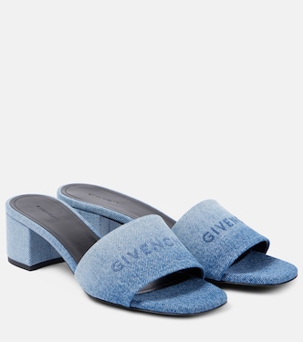 Mules de denim con logo | Givenchy