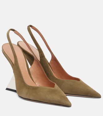 Cheope 105 suede slingback pumps | The Attico