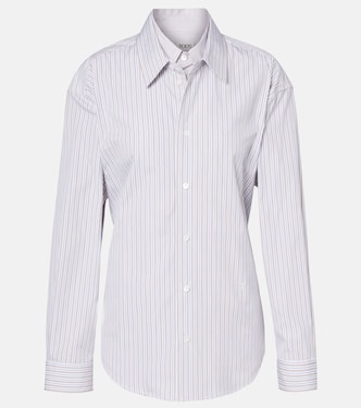 Belted striped cotton poplin shirt | Tod's
