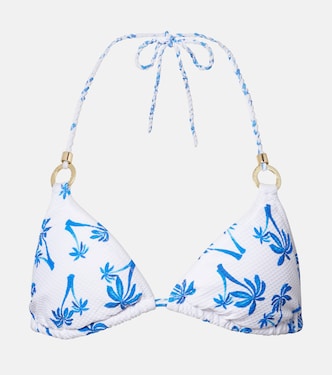Palm Beach printed bikini top | Heidi Klein