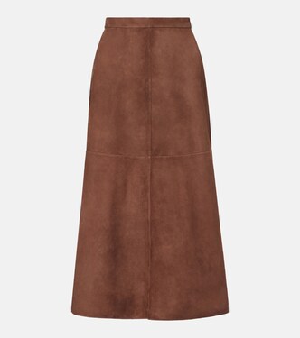 Suede midi skirt | 'S Max Mara
