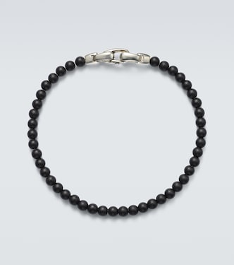 Spiritual Beads sterling silver bracelet with black onyx  | David Yurman