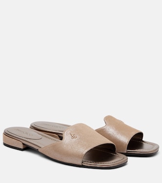 Dina leather slides | Jimmy Choo