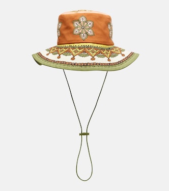 Printed cotton fedora | Alémais